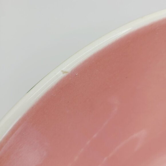 Watermelon Ceramic Serving Bowl 11 Inches Pink Green Summer Fruit Salads Snacks - Picture 10 of 12